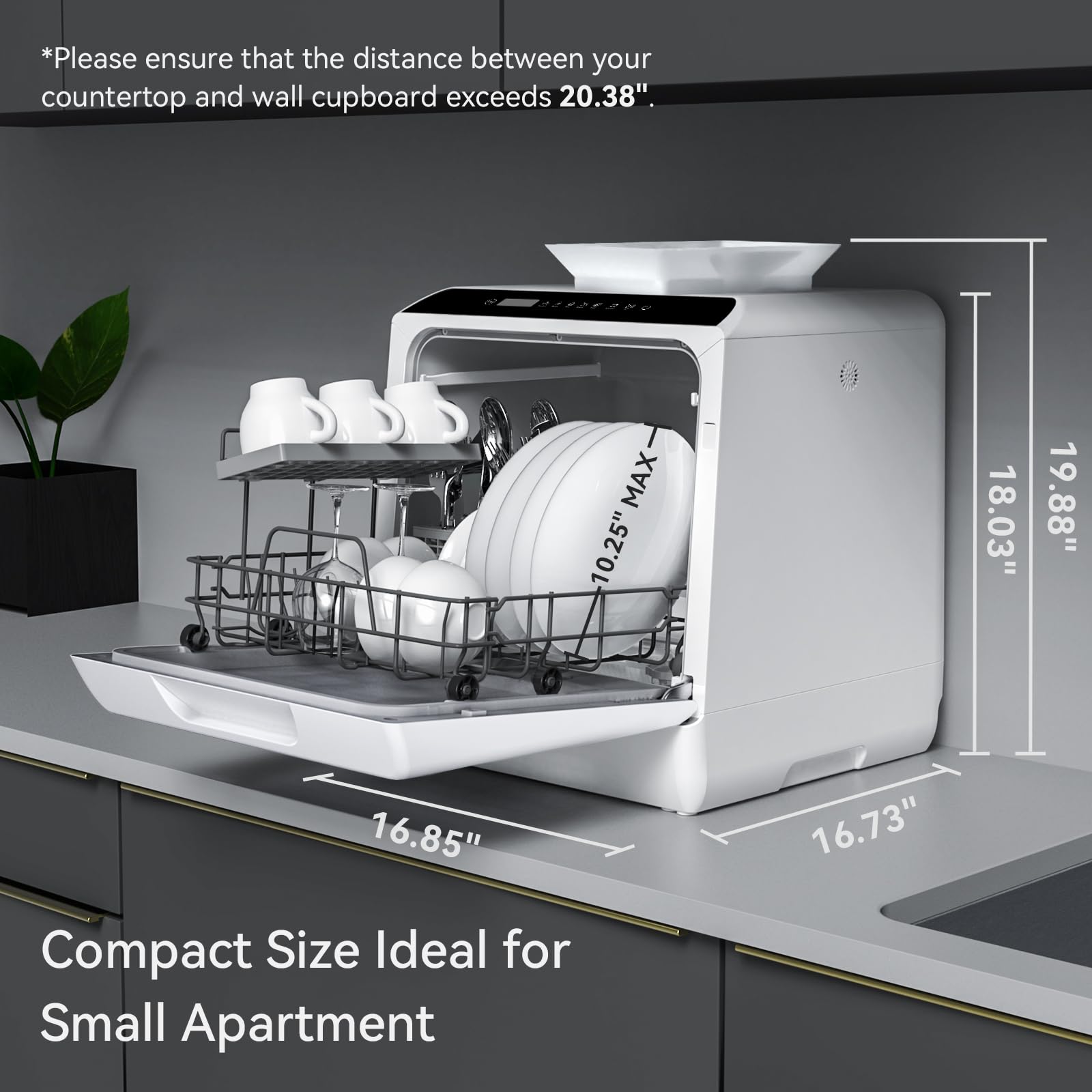 Hermitlux Countertop Dishwasher
