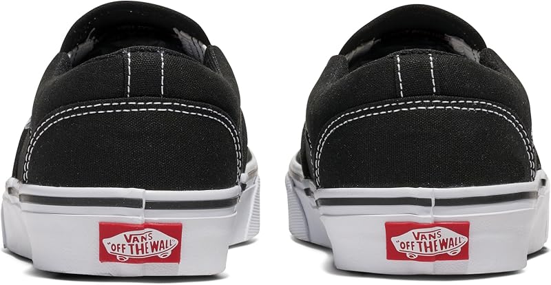 Asher Unisex Sneaker, Canvas Black White, 45 EU