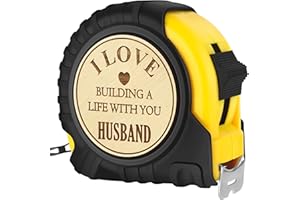 SENSI BLUE Romantic Husband Gifts from Wife,Best Husband Ever Gifts Ideas,Funny Pregnancy Announcement for Husband,to My Husband Valentines Day Birthday Christmas Gifts for him Cool Tape Measure 25FT Tool Gifts