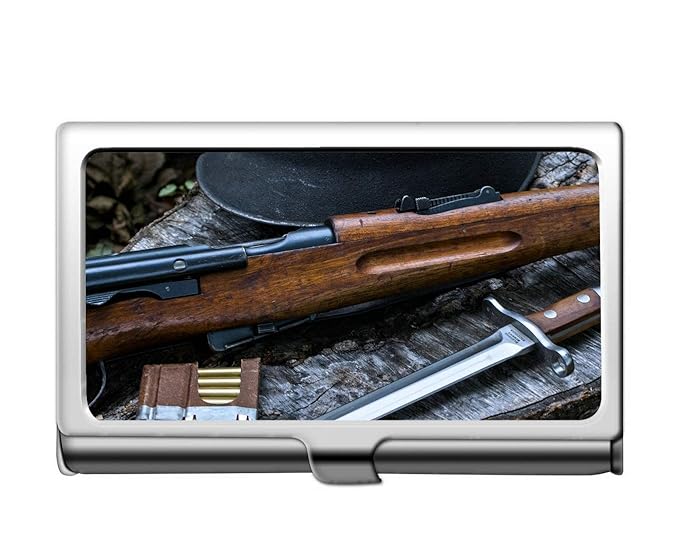 Professioneller Business-Kreditkartenetui/ID-Etui, Schweizer Messer-Waffe von Schmidt-Rubin K11 Professionelle Visitenkarte