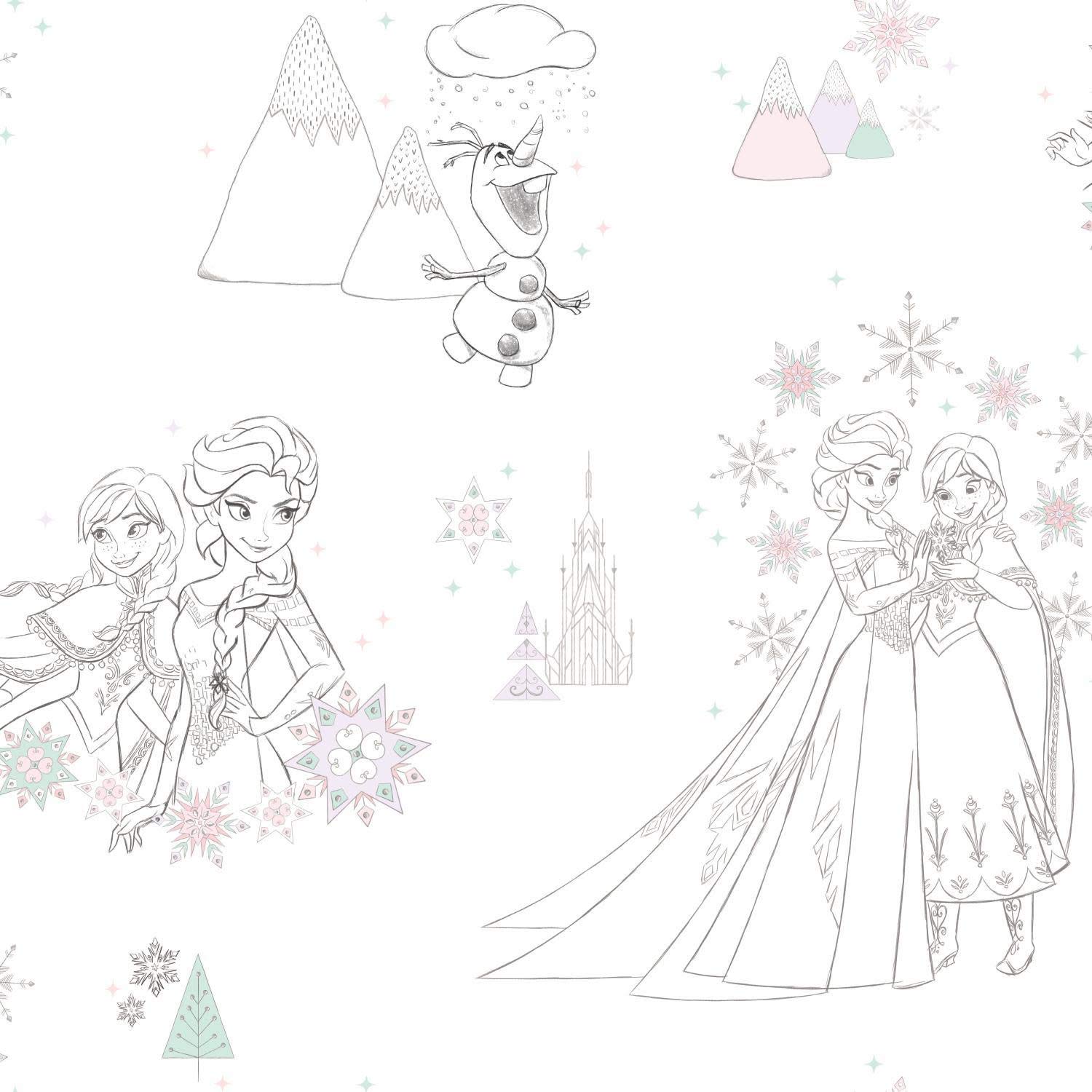 RoomMates Disney Frozen Peel and Stick Wallpaper