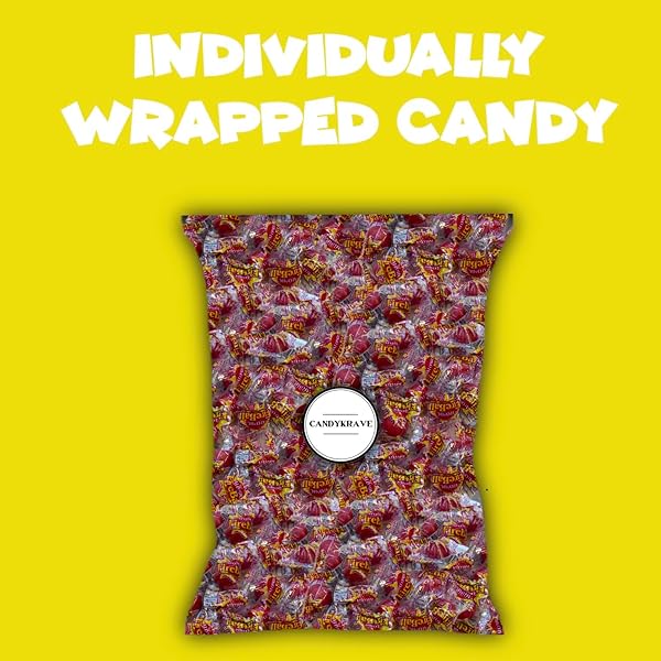 CANDYKRAVE ATOMIC FIREBALLS CANDY IN BULK – 2 LB CINNAMON FLAVORED FIRE BALLS HARD CANDY – JAWBREAKERS CANDY INDIVIDUALLY WRAPPED