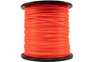 KAKO 095 Trimmer Line, 095 Weed Eater String, 0.095" Weed Wacker String, Commercial Grade Round Nylon String Trimmer Line .095 Replacement For String Trimmer Weed Trimmers .095"-1280ft-5lb-Spool(Orange）