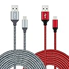 10FT Micro USB Cable, MIVINE 2 Pack Durable Nylon Braided Micro USB 2.0 Data Charging Cable for Android Galaxy S7 S6 edge S5, LG G4 V10, Nexus 5 4, HTC One M8 M9, Huawei, Sony, Motorola, Nokia