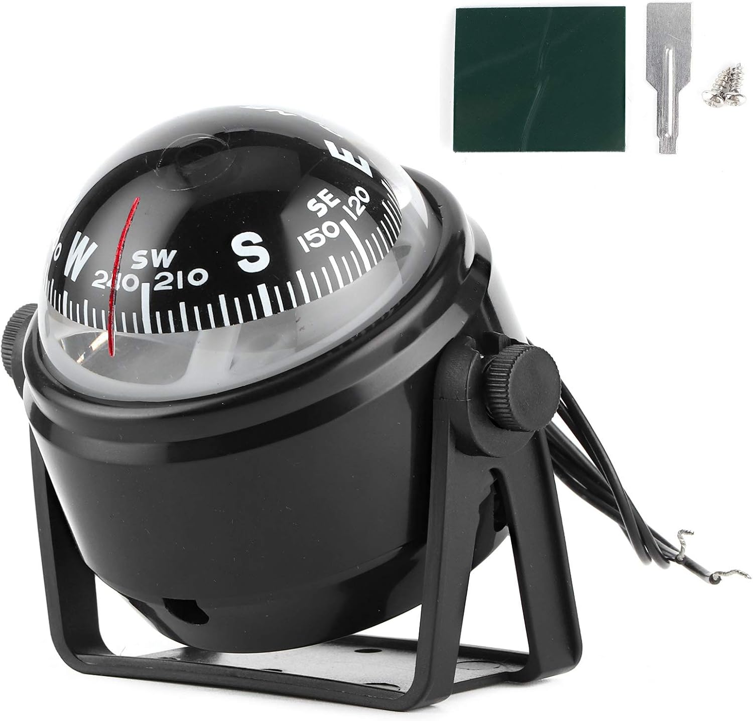 LED Compass For Boat, 12V LED Sea Marine Electronic Digital Compass Dash Mount Flush Boat Yacht Ship Navigation Compass ABS for Sail: Automotive