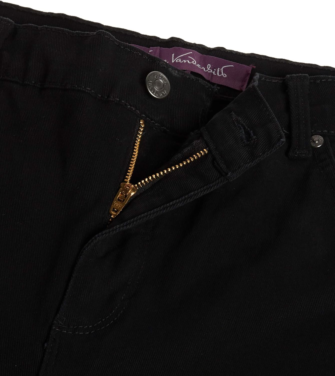 Gloria Vanderbilt womens Amanda Classic High Rise Tapered Jeans, Black, 8 Petite US: Clothing