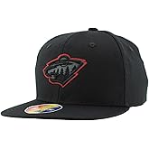 ZHATS NHL Unisex Kids NHL Officially Licensed Youth Adjustable Snapback Hat Flat Bill Z11 Black Element