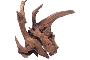 Hiwzitar Natural Driftwood for Aquarium Decor, 13-16 Inch Length Large Size Branches for Fish Tank Reptile Decorat...
