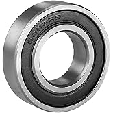 uxcell 6003RS Deep Groove Ball Bearing Single Sealed 17mm x 35mm x 10mm Chromium Steel Bearing Universal Replacement