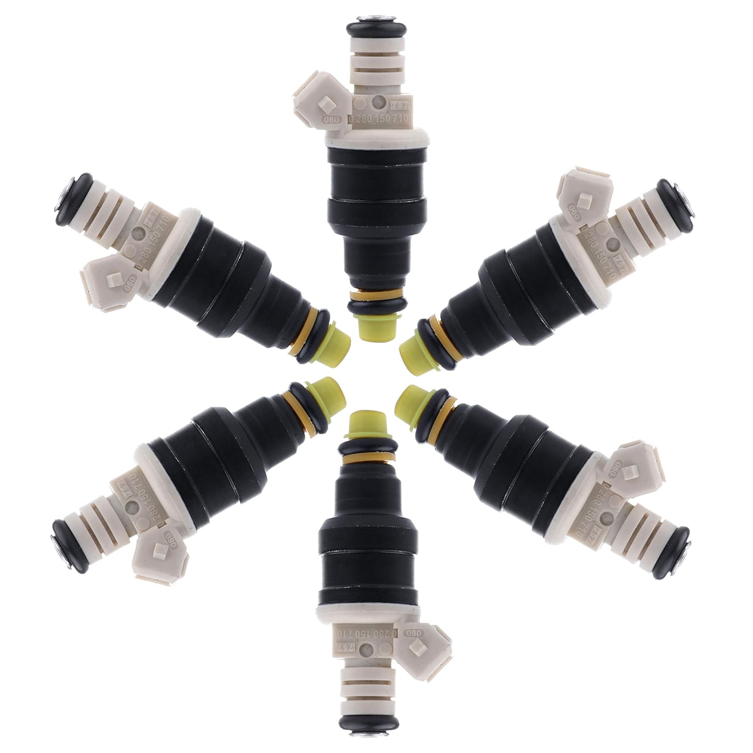 Amazon.com: SCITOO Fuel Injectors Kits, New OEM Black 0280150710 Fuel  Injector fit Ford Lincoln Mercury (Set of 6): Automotive