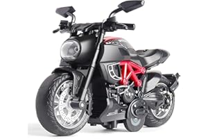 MING YING 66 Toy Motorcycle - Pull Back Toy Cars with Sound and Light Toy,Motorcycle Toy for Kids,Motorcycle Toys for Boys Age 3-9