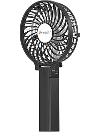 VersionTECH. Mini Handheld Fan, Personal Portable Desk Stroller Table Fan with USB Rechargeable Battery Operated Cooling Folding Electric Fan for Office Room Outdoor Household Traveling