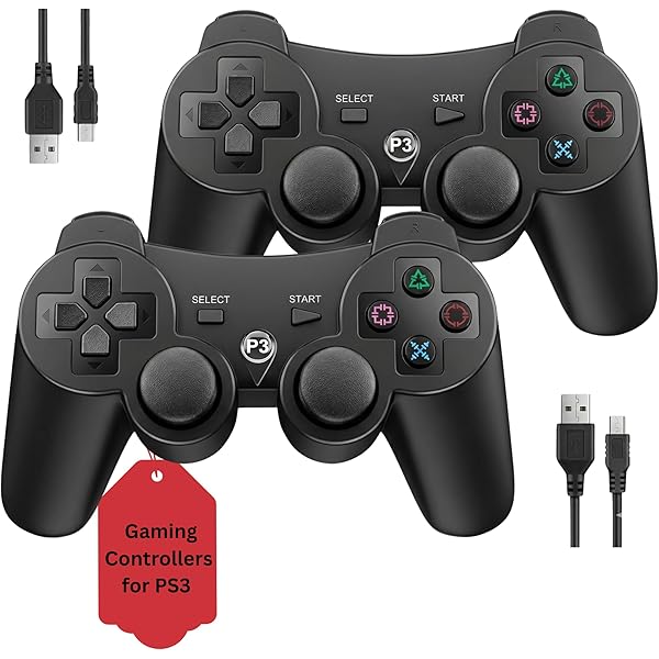 Amazon.com: OKHAHA Controller 2 Pack for PS3 Wireless Controller