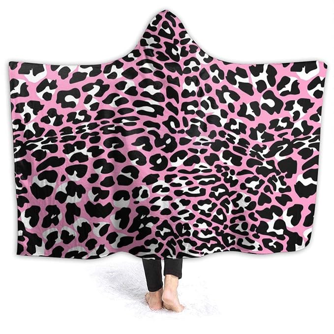 MYSTCOVER Animal Print Cheetah Throw Wearable Blanket Super