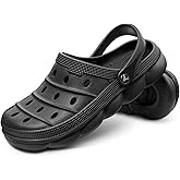 KEMISANT Men Clogs, Unisex Slip-on Yard Garden Shoes Mules Cleaner Shoes House Work Cushioned Supportive