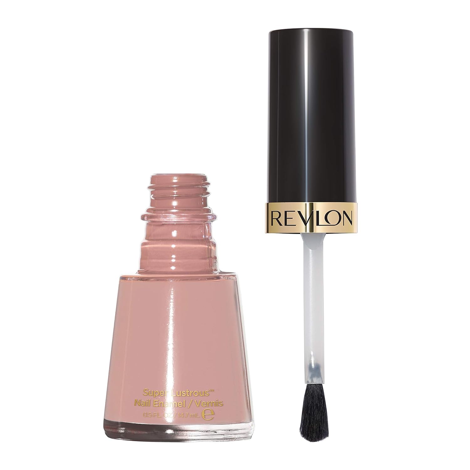 Revlon Nail Enamel, Chip Resistant Nail Polish, Glossy Shine Finish, in Nude/Brown, 165 Romantique, 0.5 oz : Beauty