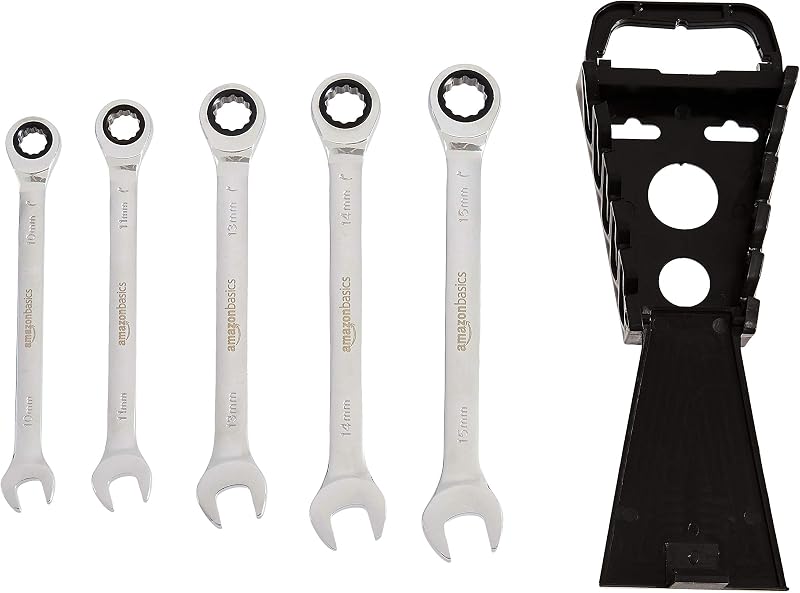 Set di chiavi a cricchetto metriche a 5 pezzi