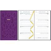 Letts of London® Woodland 2025 Weekly Planner, 12 Months, January to December, Sewn Binding, Medium Pocket, 5.875" x 3.125", 