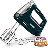 Hand Mixer Electric, REDMOND Handheld Mixer 5-Speed Compact with Turbo Function, Egg Beaters, Dough Hooks for Kitchen Whippin