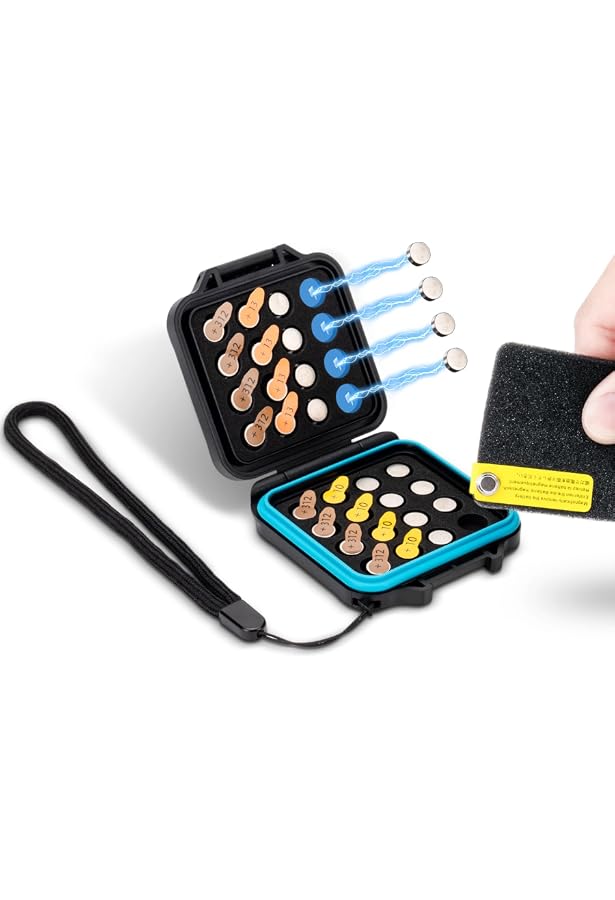Plastic Battery Case With Keychain Black 4 X 1.5V D Battery Holder ...