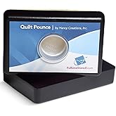 Full Line Stencil - Ultimate Quilt Pounce Pad with Refillable Iron-Off Chalk Powder, for Design Transfer and Fabric Marking Using Quilting Stencils &ndash; 2 oz White Chalk Included (QPU)