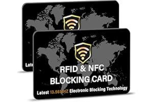 SaiTech IT 2 Pack RFID Blocking Card NFC Contactless Debit/Credit Card ATM Passport Protector ideal for Men & women slim with World map design perfectly fit in wallet(Black), White