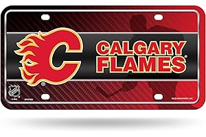 Rico Industries NHL Calgary Flames Metal License Plate Tag