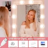Akynite Vanity Lights Stick On with Adapter 3 Colors 10 Brightness 10 Bulbs view 4