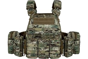vAv YAKEDA Tactical Outdoor Vest Quick Release Adjustable Hunting Vest with PALS Molle System