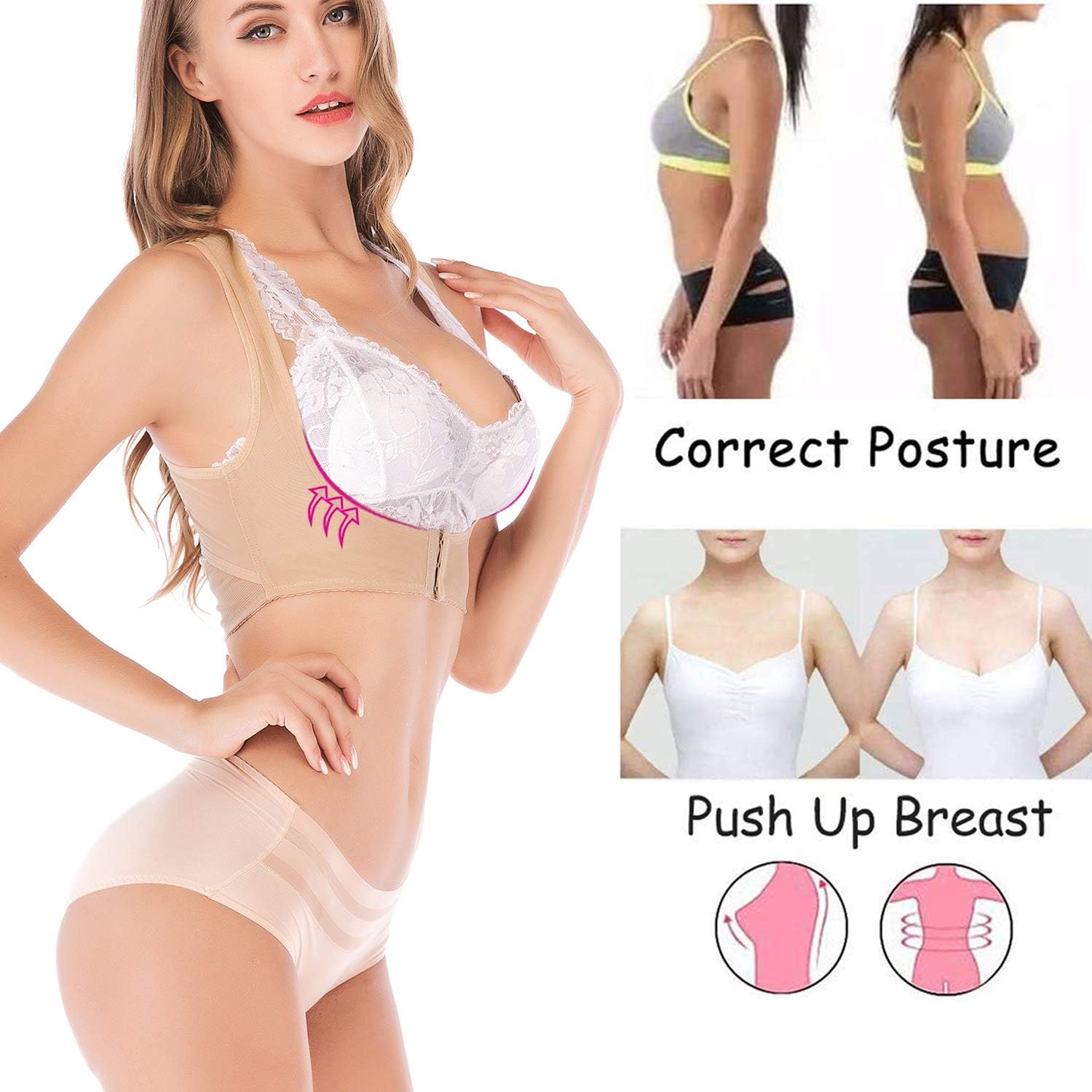 Chest Brace Up for Women Humpback Posture Corrector Back Support Corset