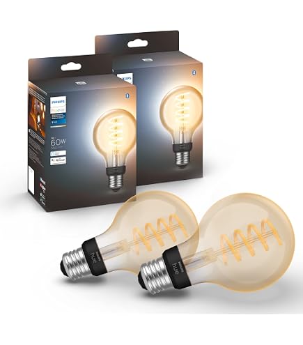 Amazon.com: Hue White Ambiance Filament ST23 2pk : Beauty
