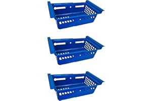 FreezerMax Chest Freezer Basket - Universal Deep Freezer Organizer Bin -Fits Almost Any Freezer with Telescoping Basket, Adjustable Basket (MEGA 3 Pack). Now With Basket Length Locks