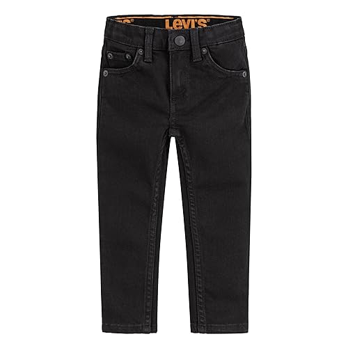 Levi's Boys' 510 Skinny Fit Performance Jeans, Black Eco, 3T