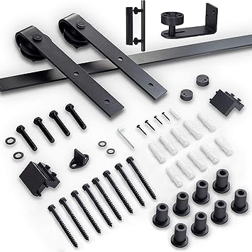 Buy 8ft Sliding Barn Door Hardware Kit Heavy Duty Sturdy Factory