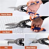 WISEPRO 12" Heavy Duty Aviation Snips Straight Cut Compound Metal Cutter Sheet view 2
