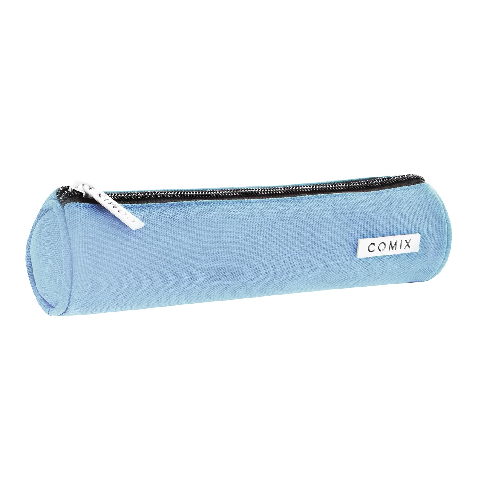 Round School Pencil Case - Comix - Cornflower