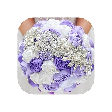 Amazoncom Royal Blue Wedding Flowers Bouquets Fleur Bleu