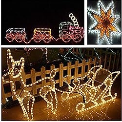 150ft LED Rope Lights Outdoor, 1080 LED Connectable
