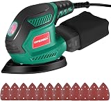 HYCHIKA 200W Electric Detail Sander Dust Collector 14000RPM Wood Furniture view 1