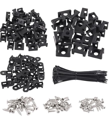 Lot De 500 Attaches De Câble En Plastique Et Nylon Plusieurs Tailles Multicolore