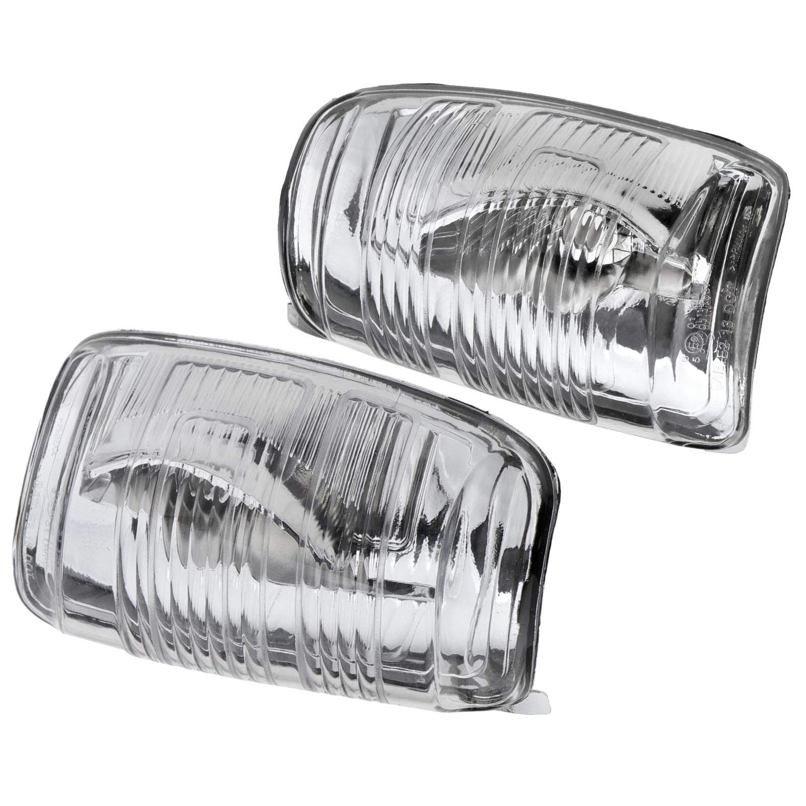 Rear View Mirror Indicator Lamp Lens Door Wing Turn Left and Right Signal Light Cover Compatible with Ford Transit MK8 2014 Onwards 1847387 1847389