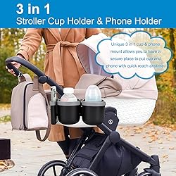 Accmor Stroller Cup Holder with Phone Holder, Bike