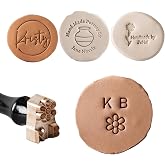 Custom Pottery Stamp, Personalized Pottery Stamp with Your Logo or Name | Design Your Custom Name Stamps, HandCrafter Potters Lovers Gifts, Polymer Clay Tools (0.5-3.5 in)