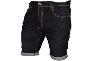 westAce Mens Stretch Denim Chino Shorts Casual Flat Front Slim Fit Super Spandex Jeans Half Pant