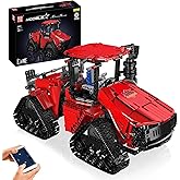 Mould King Technik Tractor Building Blocks Toy, Crawler Tractor Vehicle Model Construction Set to Build, Truck Car Assembly B