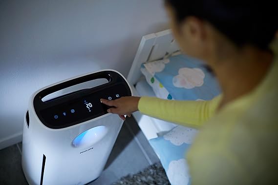 Philips - Purificador de aire (95 m², 393 m³/h, Negro, Blanco, De ...