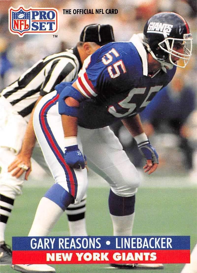 1991 Pro Set Football Card 71 Gary Reasons New York Giants