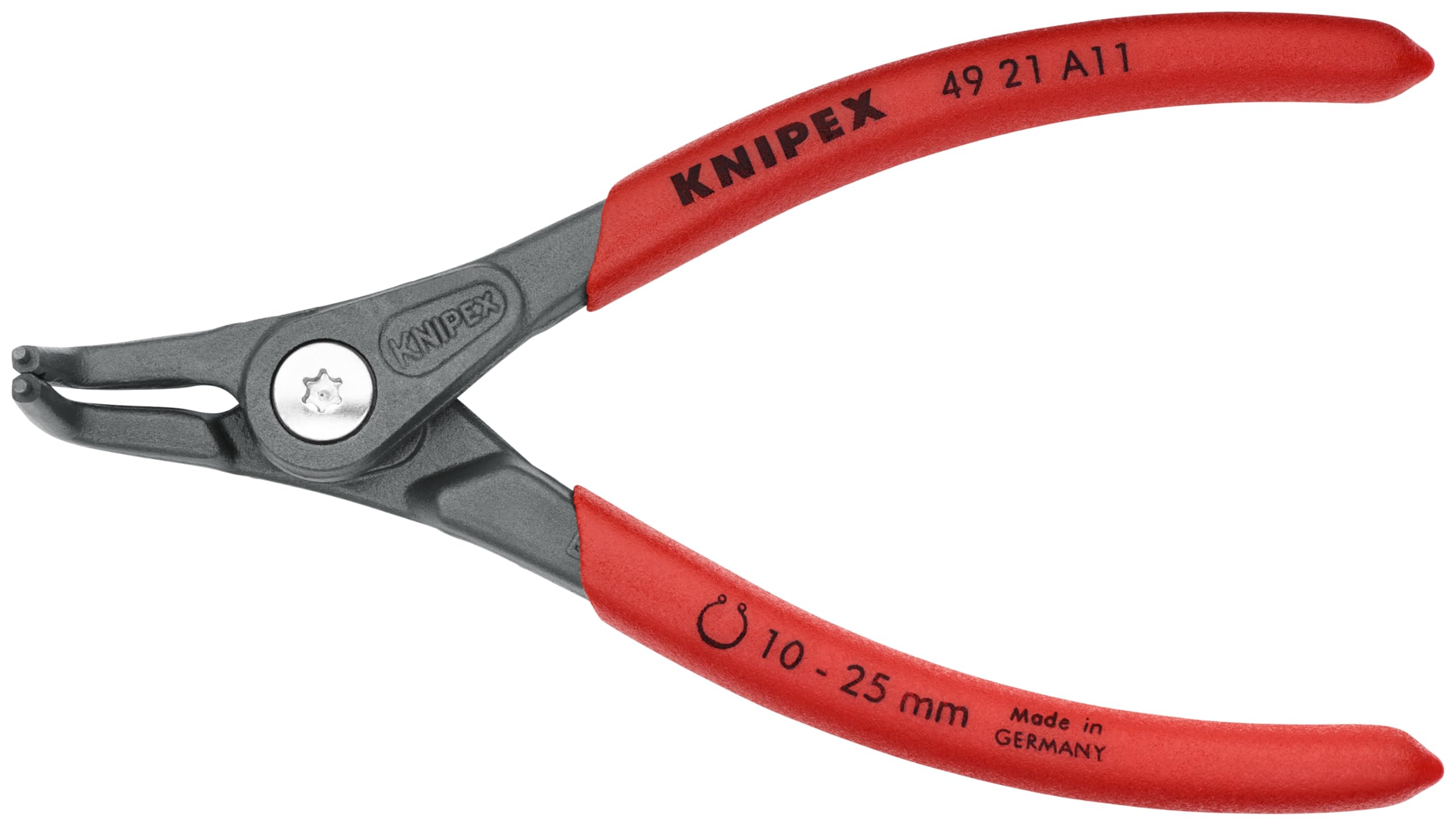 Knipex 49 21 A11 Circlip Pliers Pliers – Pliers (Circlip Pliers, Chrome Vanadium Steel, Plastic, red, 13 cm, 102 g)
