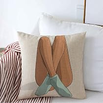 Amazon.com: Decorative Square Throw Pillow Cover Lingerie Blue ...