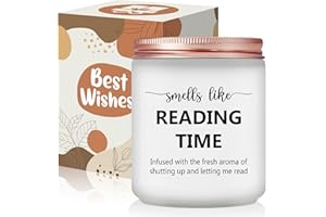 Risnoae Book Lover Gifts - Smells Like Reading Time Gift - Book Reader Gifts for Women, Bookworm, Librarian - Bookish Gift fo